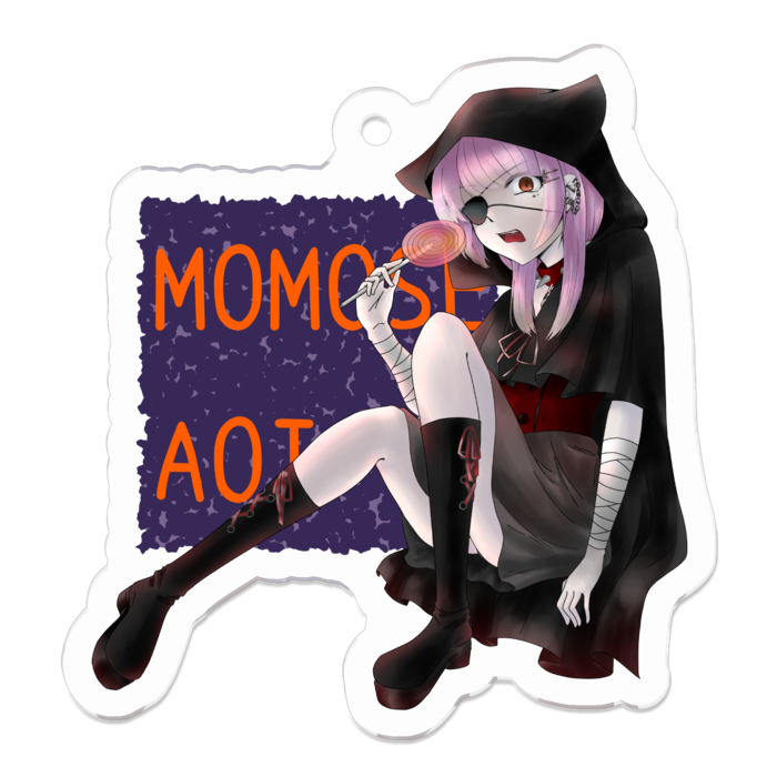 アクリルキーホルダー（コーティング） - 50 x 50 (mm)