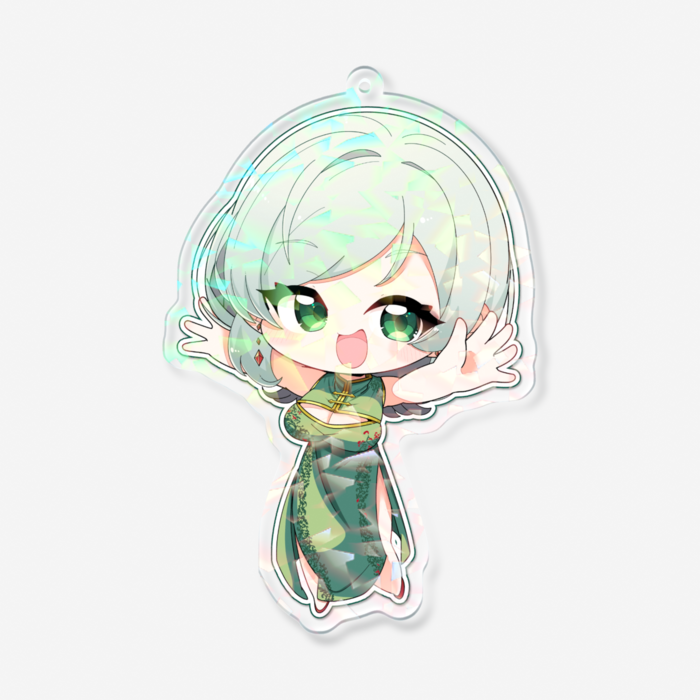 ホログラムアクリルキーホルダー - 100 × 100mm