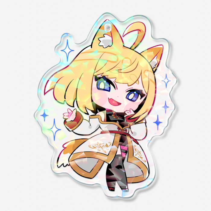 ホログラムアクリルキーホルダー - 70 × 70mm