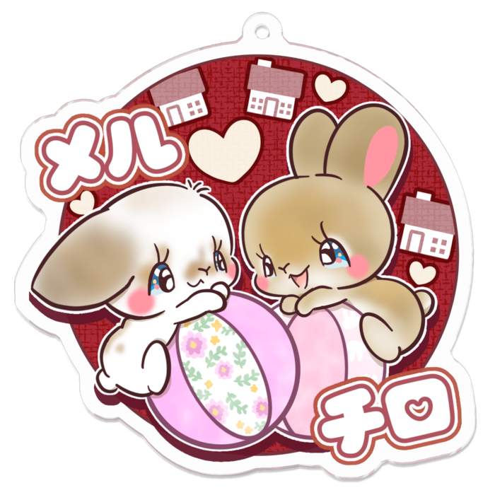 アクリルキーホルダー - 70 × 70 (mm)