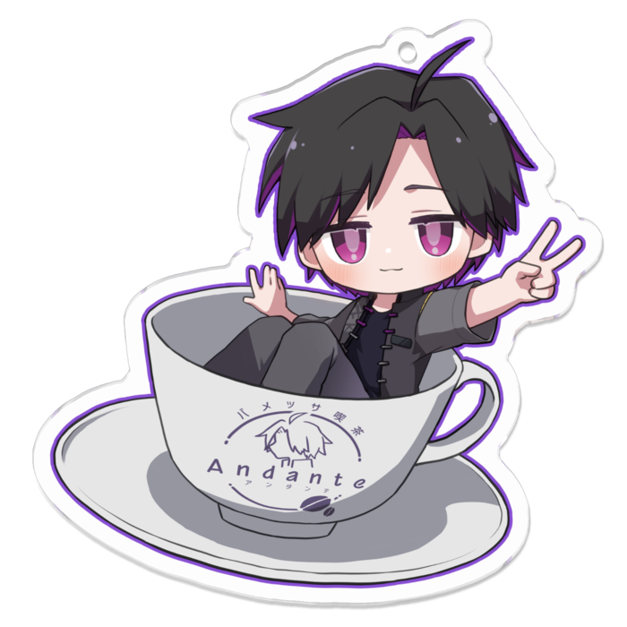 アクリルキーホルダー - 70 x 70 (mm)おっち