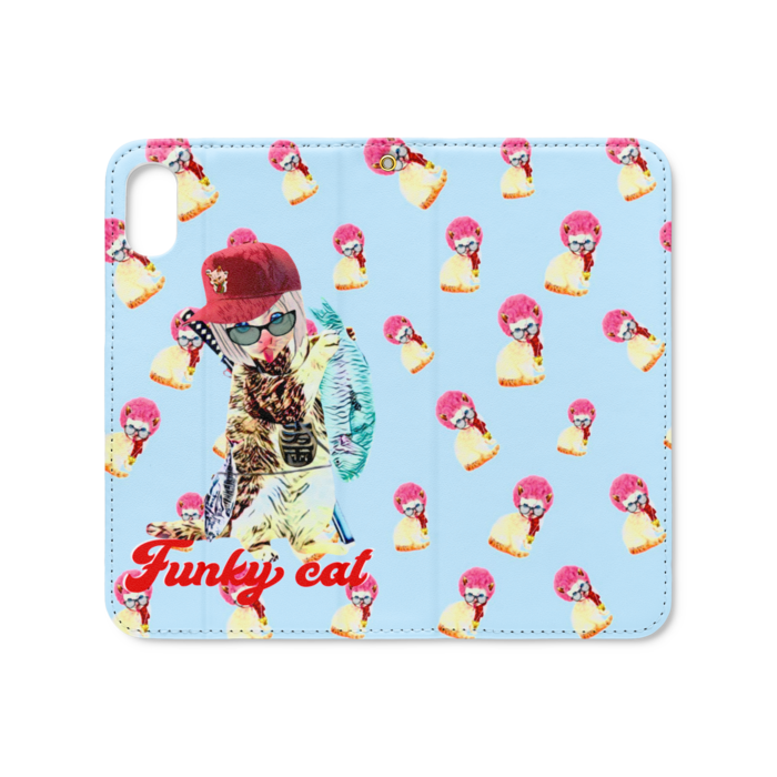 手帳型iPhoneケース（ベルトなし） - iPhone XS / X - ストラップ穴 あり