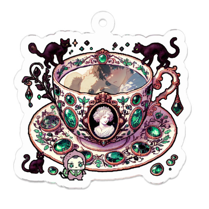 アクリルキーホルダー - 50 x 50 (mm)