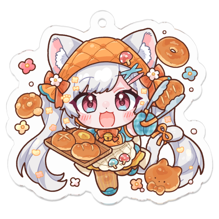 人物+パン - 50 x 50 (mm)(1)
