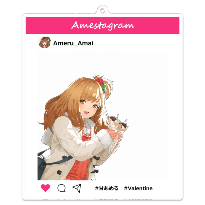 アクリルキーホルダー（コーティング） - 100 x 100 (mm)