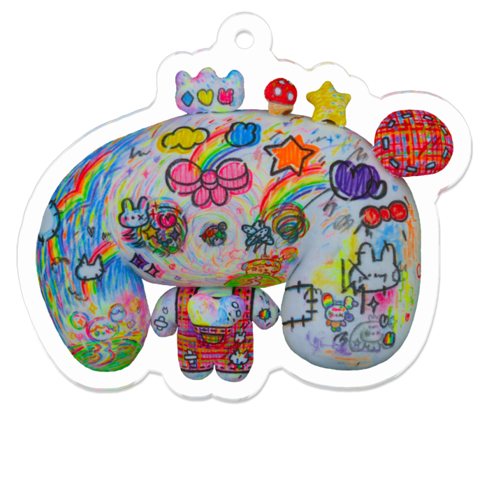 アクリルキーホルダー - 50 x 50 (mm)