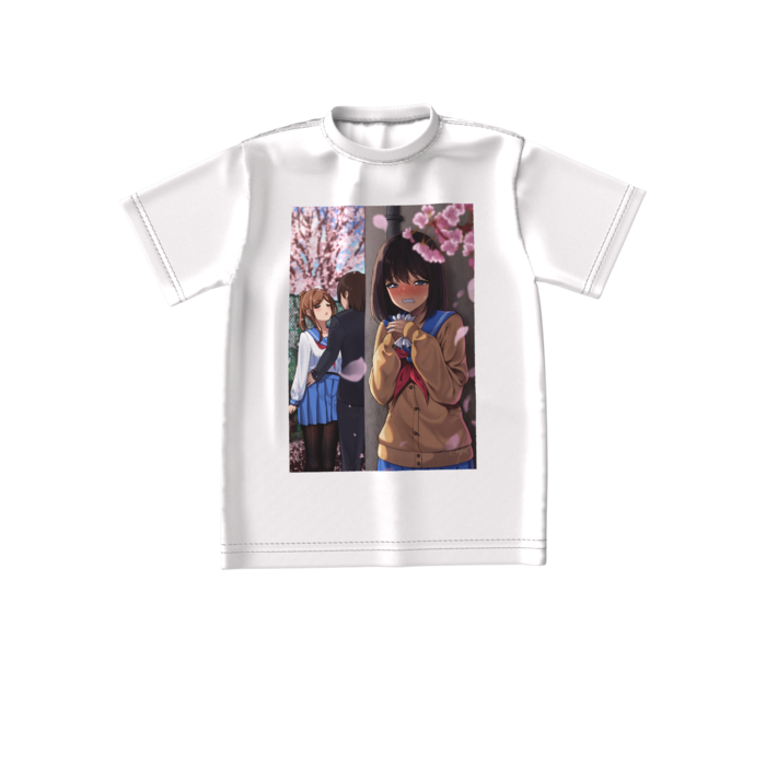 ビッグシルエットTシャツ - S - 正面 - 白 / Oversized T-shirt - S - Front - White