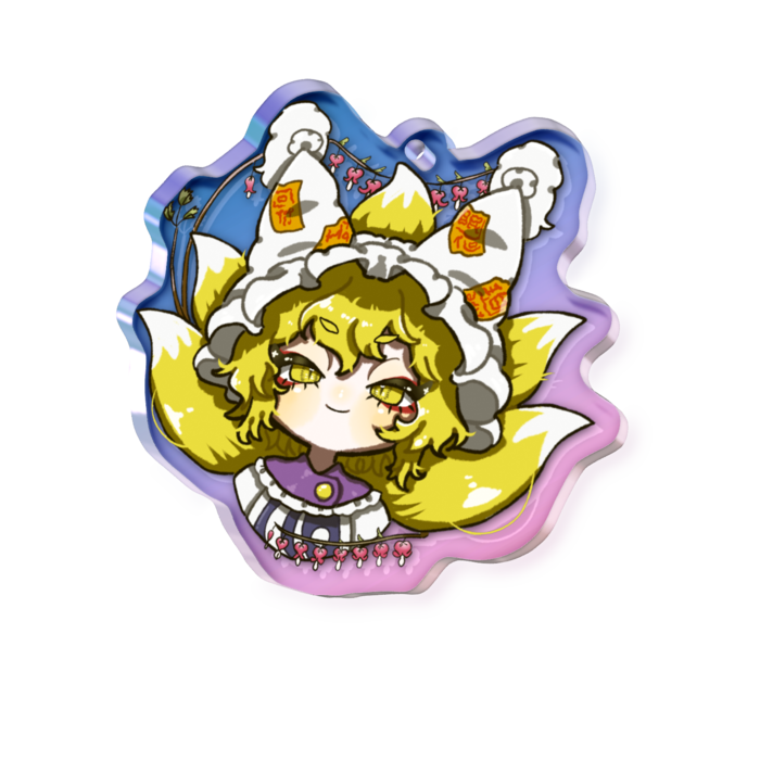 オーロラアクリルキーホルダー - 50 × 50mm