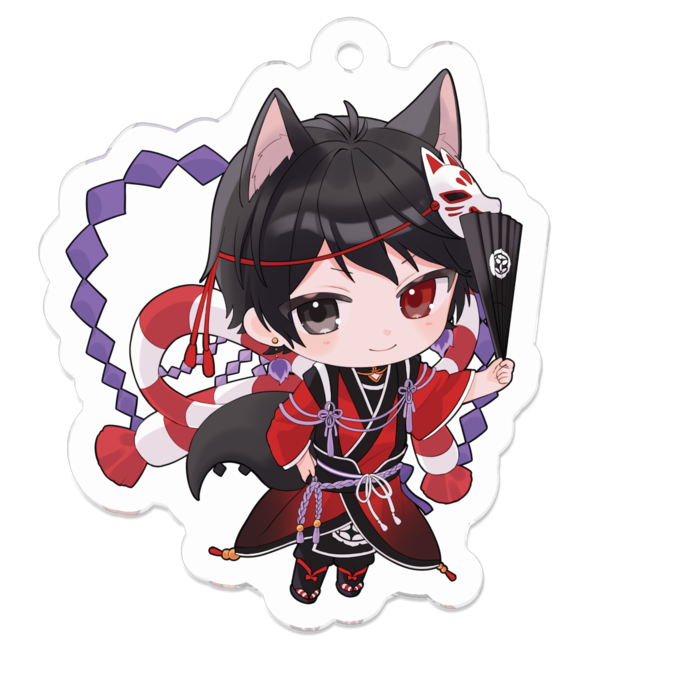 アクリルキーホルダー（コーティング） - 50 x 50 (mm)