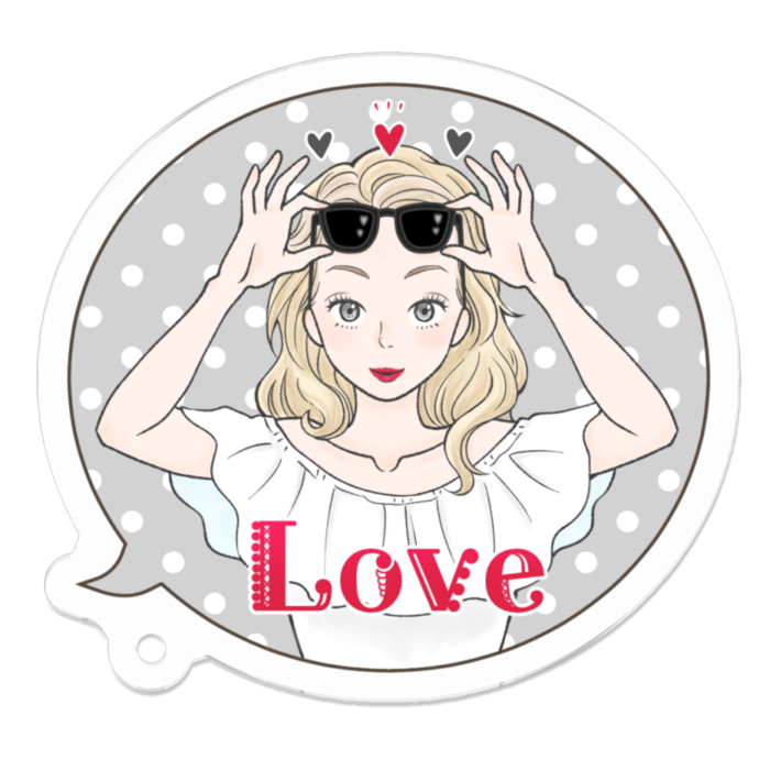 アクリルキーホルダー - 50 x 50 (mm)