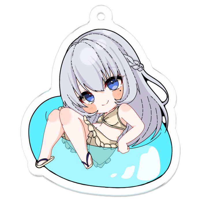 アクリルキーホルダー（コーティング） - 50 x 50 (mm)