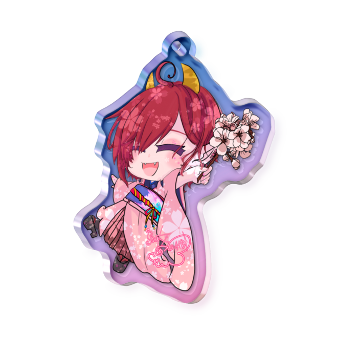 オーロラアクリルキーホルダー -そうき-