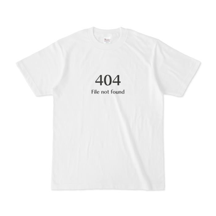 404Tシャツ - S - 白