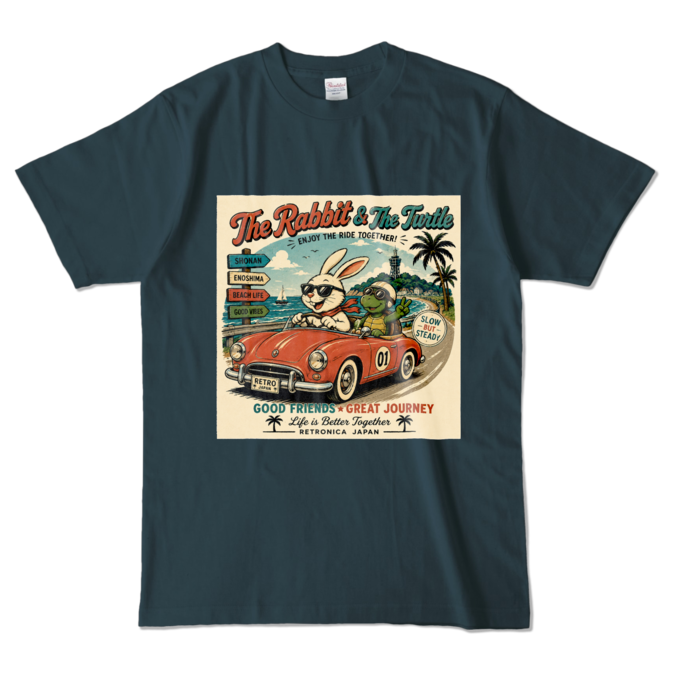 カラーTシャツ - L - デニム (濃色)