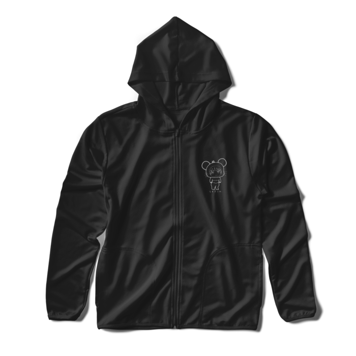 ジップパーカー - S - ブラック