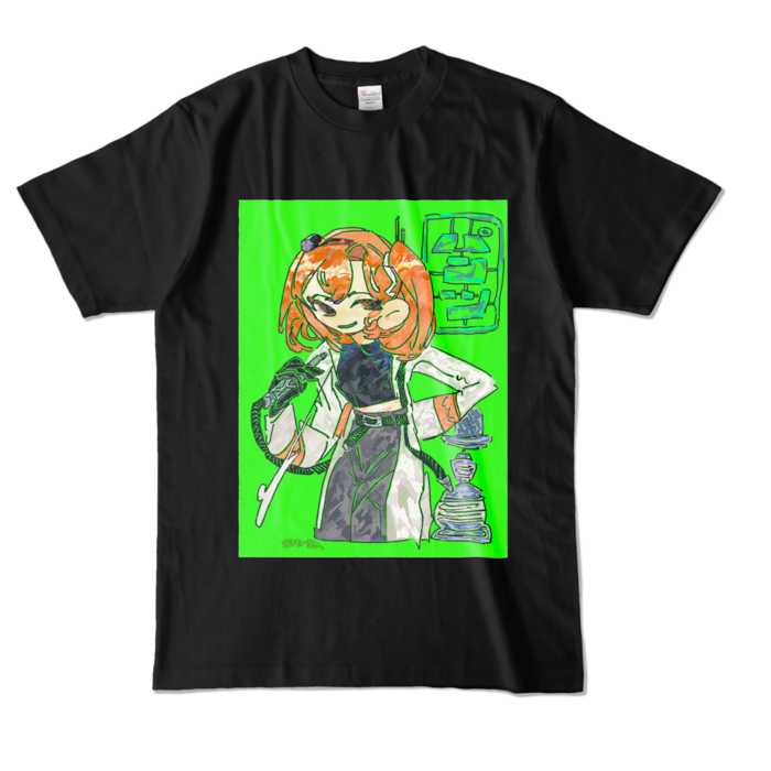カラーTシャツ - L - ブラック (濃色)