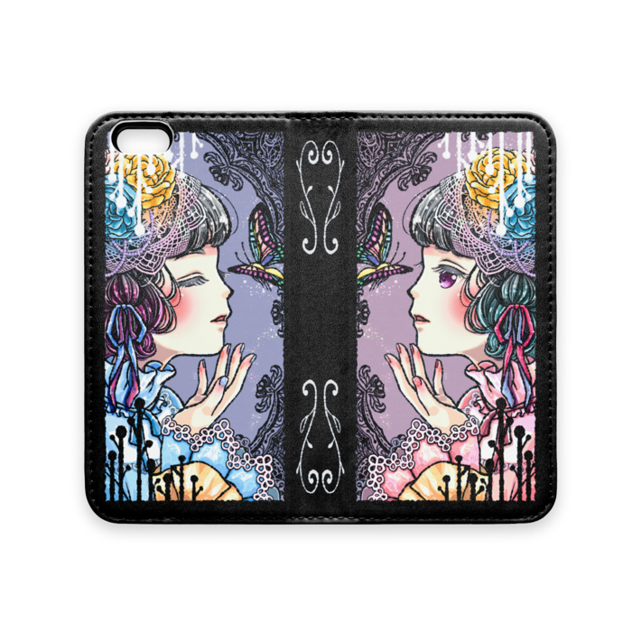 手帳型iPhoneケース(ベルトなし) - iPhone 6 / 6s - ストラップ穴 なし