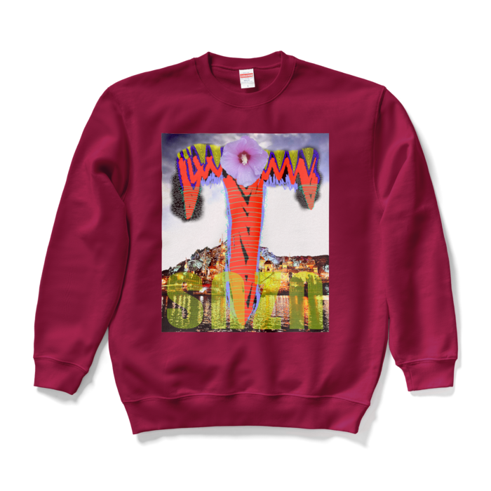 スウェット - L - バーガンディ