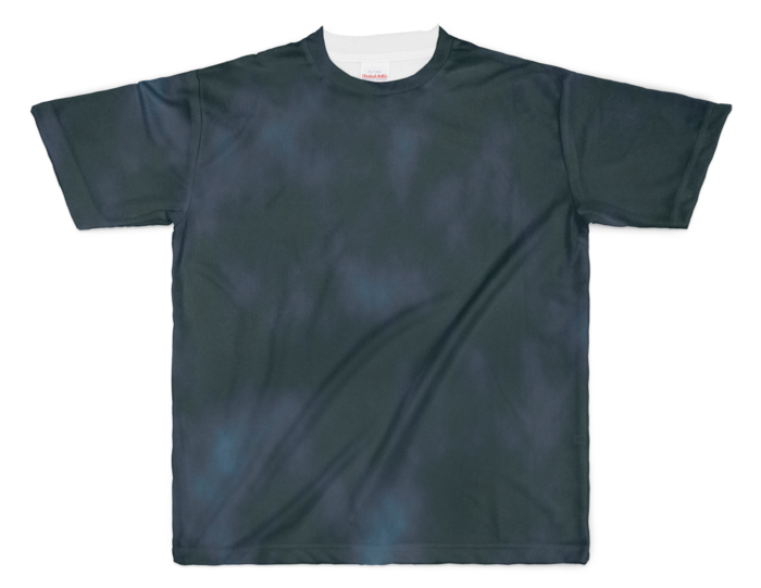 ムラ染風Tシャツ - XL -ブラック
