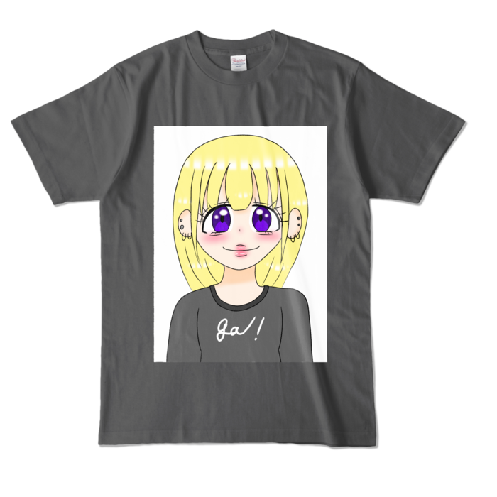 カラーTシャツ - L - チャコール (濃色)