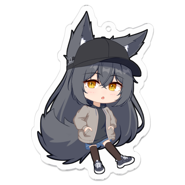 アクリルキーホルダー（コーティング） - 70 x 70 (mm)