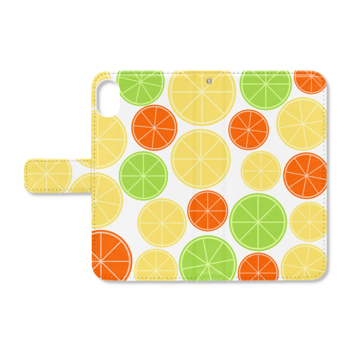 手帳型iPhoneケース - iPhone XR - ストラップ穴 あり