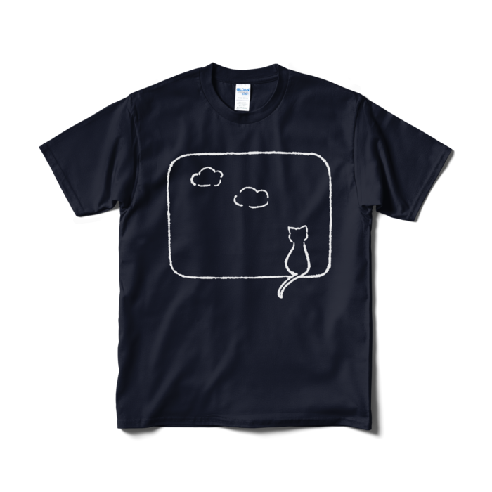 Tシャツ(白) - M - ネイビー