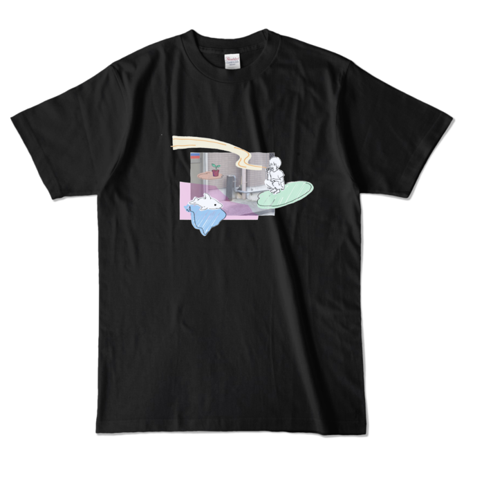 カラーTシャツ - L - ブラック (濃色)