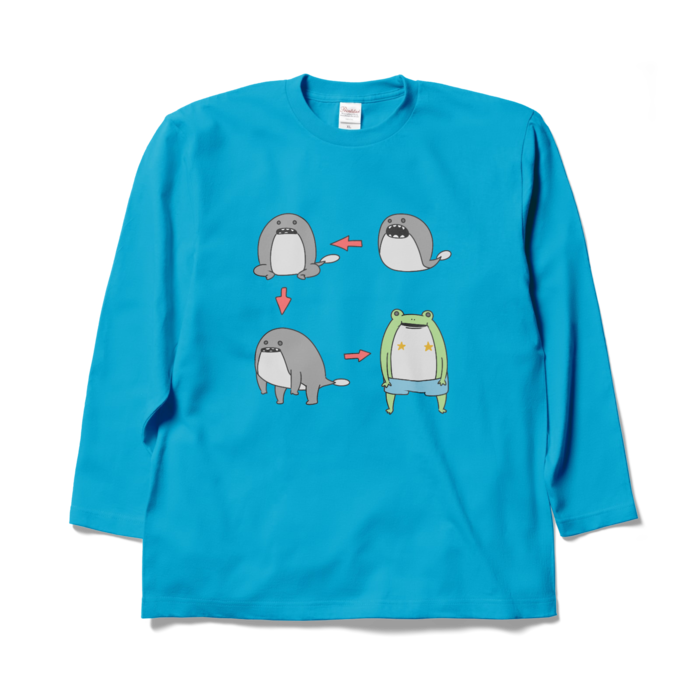 ロングスリーブTシャツ - XL - ターコイズ