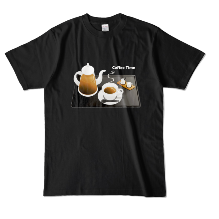 カラーTシャツ　黒色　L