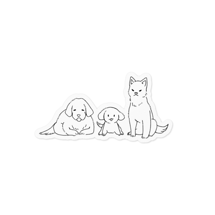 先輩っちたちとおれっち 100 x 100 (mm)