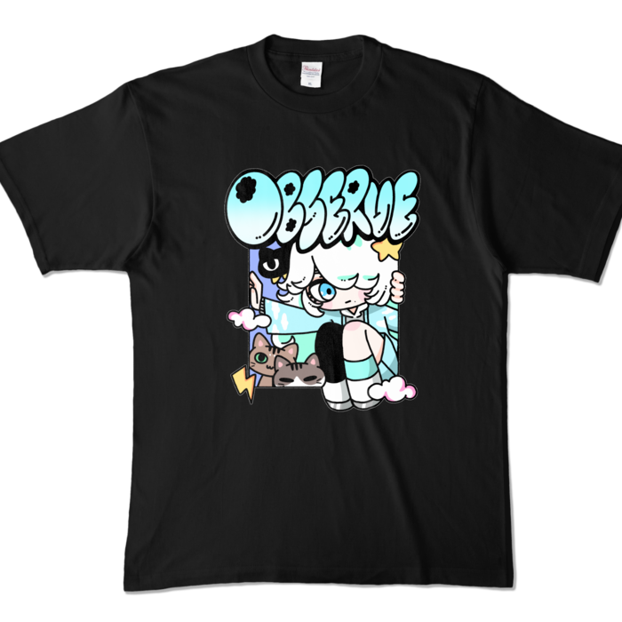 カラーTシャツ - XL - ブラック (濃色)