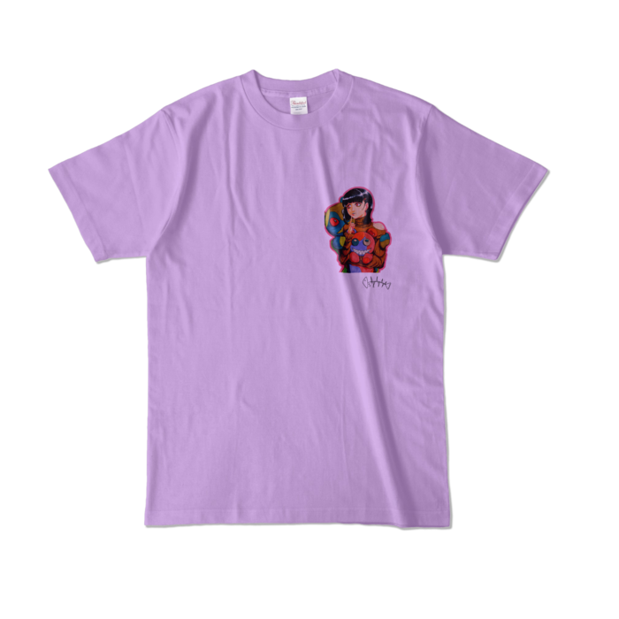 カラーTシャツ - L - ライトパープル (淡色)