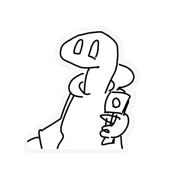 ステッカー - 100 x 100 (mm)