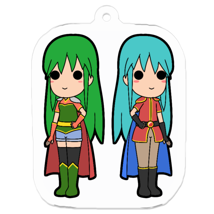 アクリルキーホルダー（コーティング） - 50 x 50 (mm)