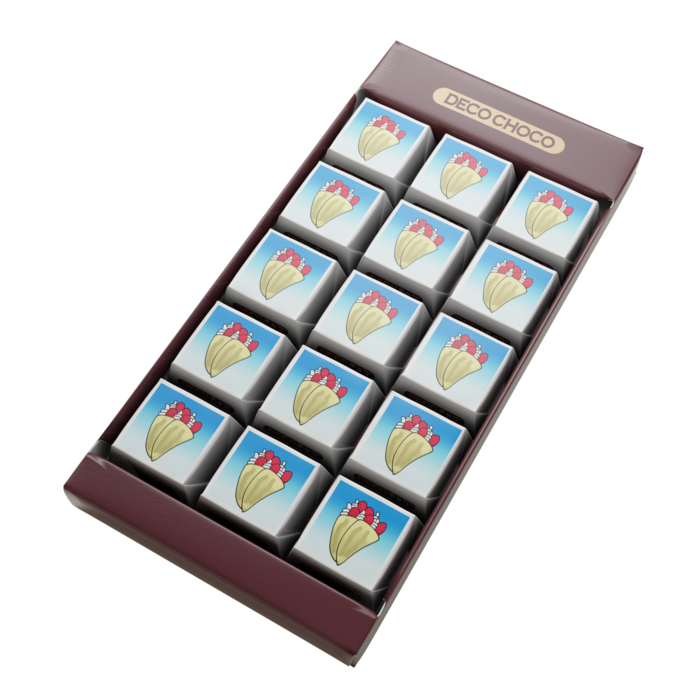 DECOチョコ - 全て同様のデザイン - 15個入り