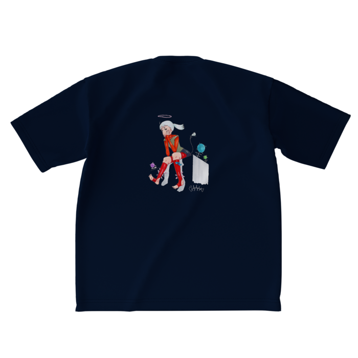 ビッグシルエットTシャツ - XL - 背面