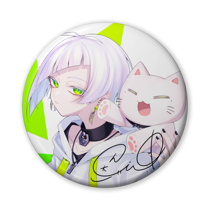 二周年記念BIG缶バッジ（サイン付き）