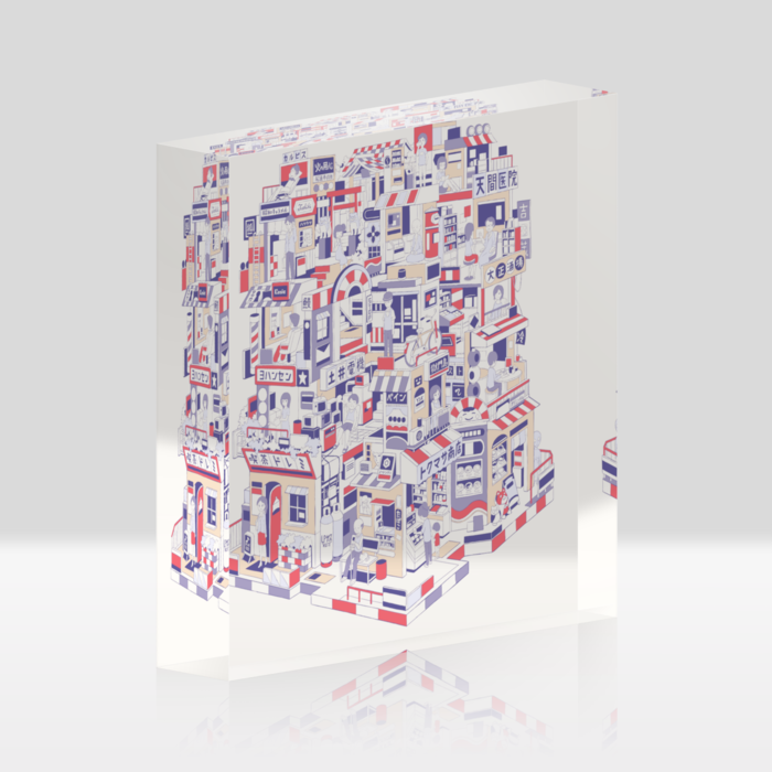 アクリルブロック - 100x100mm