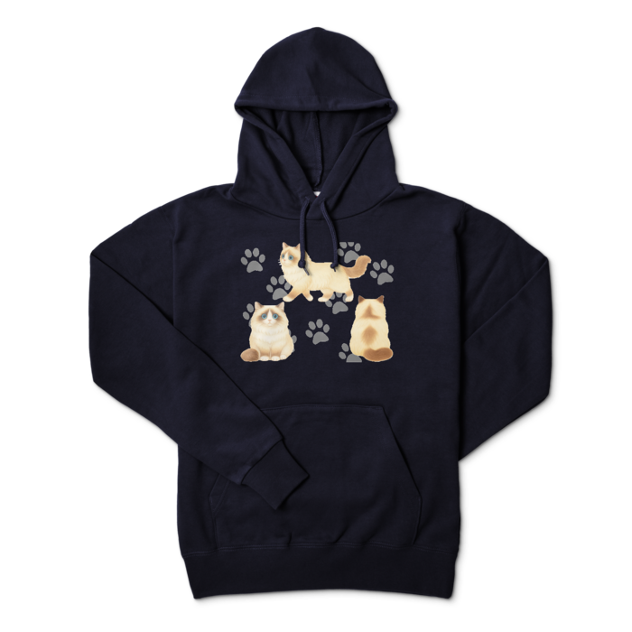 パーカー - L - ネイビー