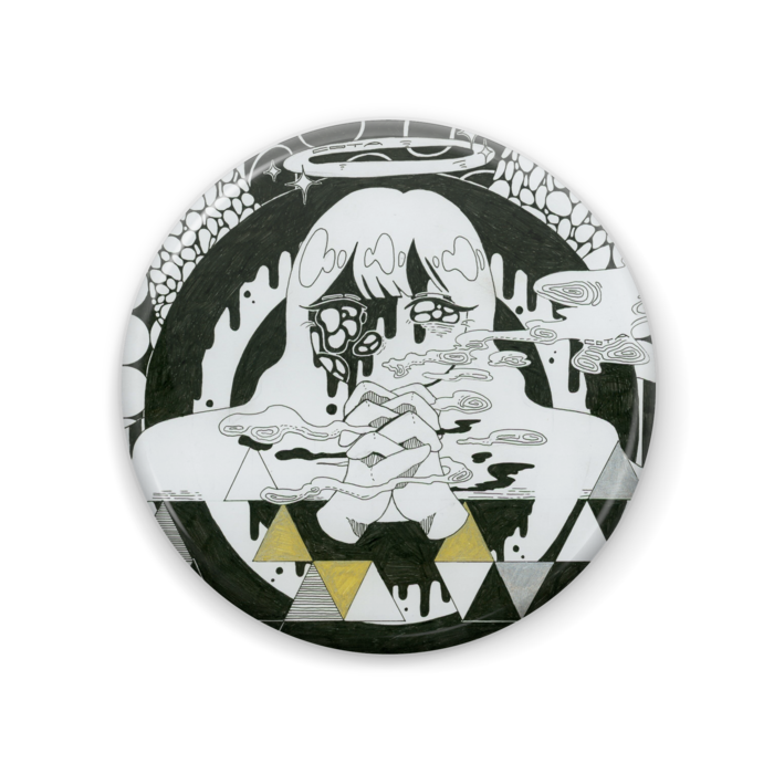 「天使の吐息」缶バッジ - 57mm