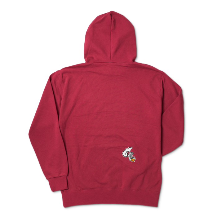 ジップパーカー - XL - バーガンディ