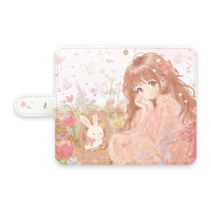 手帳型Androidケース - S - ストラップ穴 あり