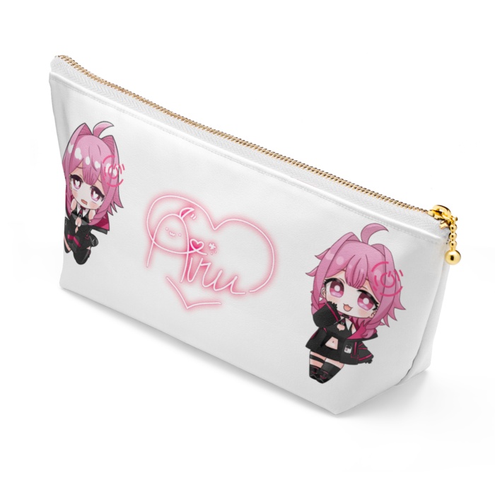 ポーチ - 長さ21.5cm / 高さ10cm - ホワイト