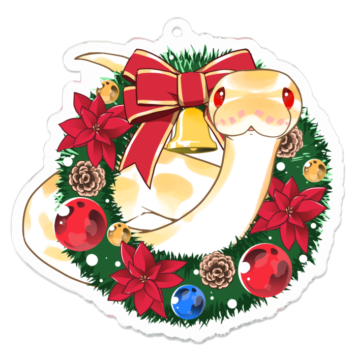 ボールパイソン リースアクキー(アルビノ)