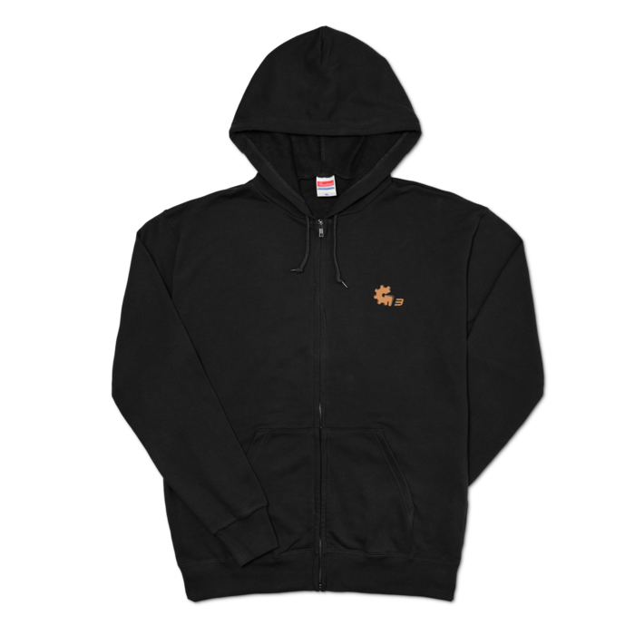 ジップパーカー - XL - ブラック