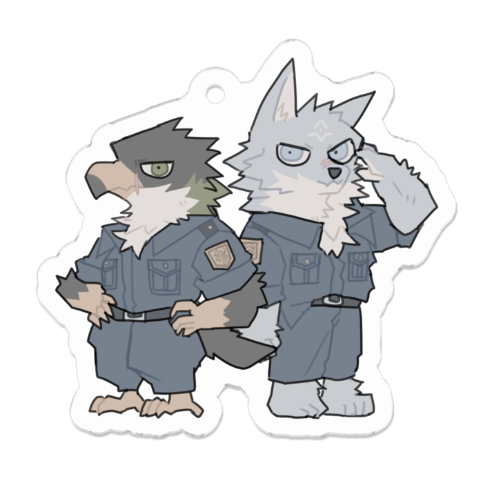 アクリルキーホルダー - 50 x 50 (mm)