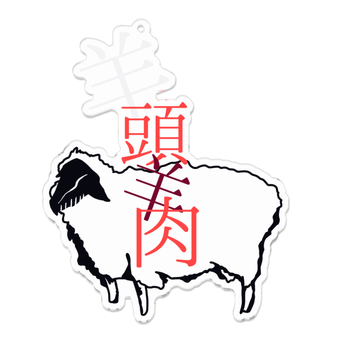 アクリルキーホルダー - 100 x 100 (mm)