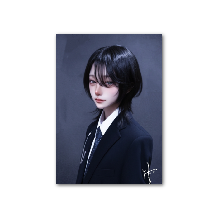 フォト風カード - 縦 - 片面