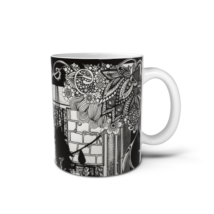 おひるねマグカップC - 直径 8 cm / 高さ 9.5 cm